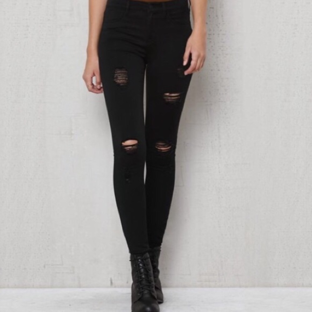 Brand new black pacsun ripped jeans
